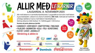 Allir með leikarnir 8. nóvember - sannkölluð íþróttaveisla!