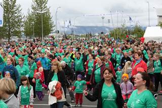 Góð þátttaka í kvennahlaupinu í dag