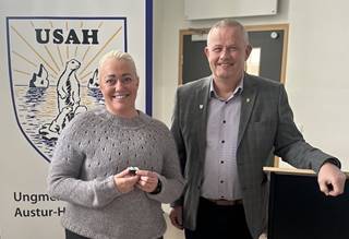 Heiðrun á ársþingi USAH